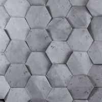 Vzorek - Steinblau Kamenný obklad PLAYA HEXAGON 3D černá 205/375/175/20mm beton (1 ks)